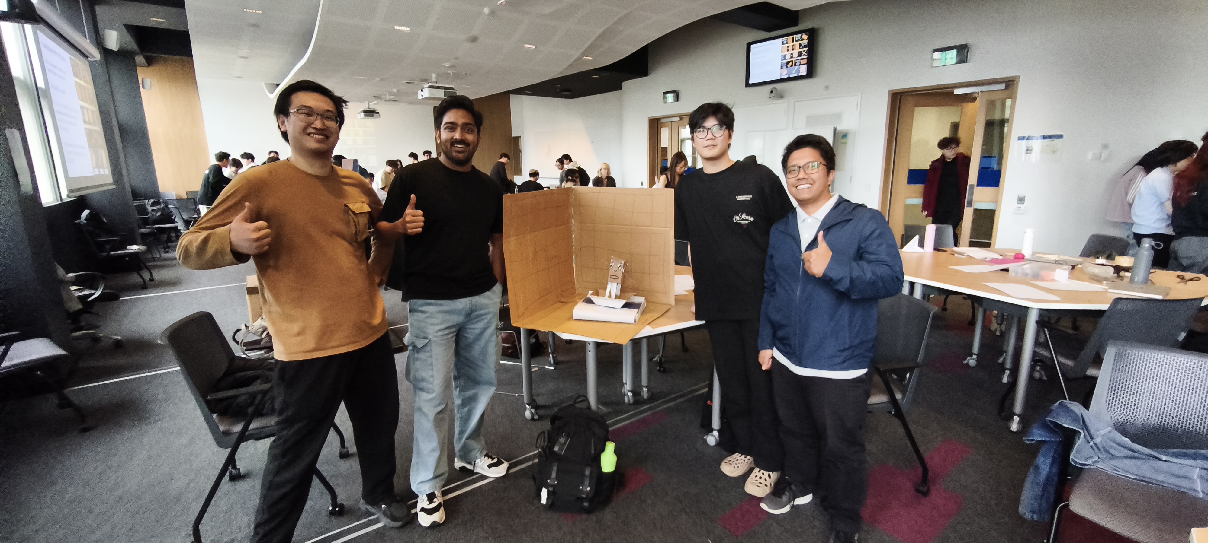 Close-up of early illuminated D.O.M.E. prototype city model